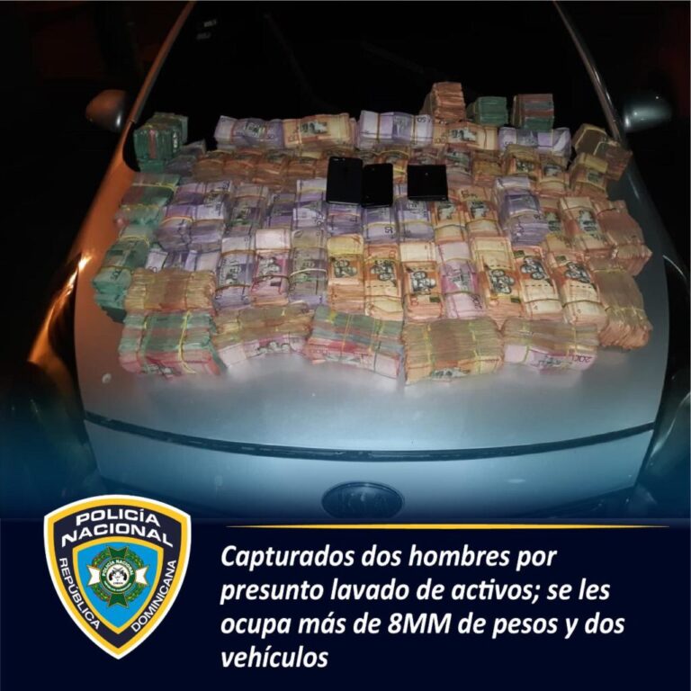 por presunto lavado de activos;