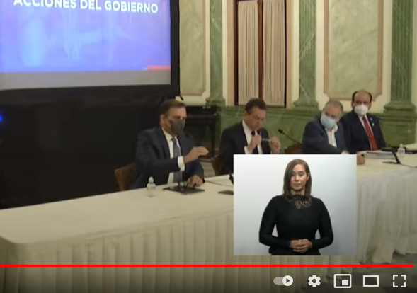 Rueda de Prensa de los ministros Miguel Ceara Hatton, de Economía, Planificación y Desarrollo; Víctor -Ito- Bisonó, de Industria y Comercio y Jochi Vicente, de Hacienda,desde el Salón Verde, Palacio Nacional