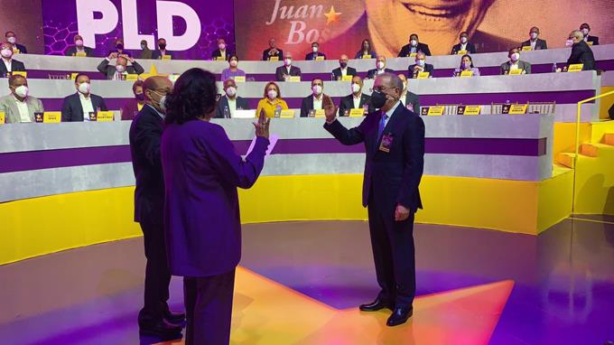 Danilo Medina como presidente del PLD