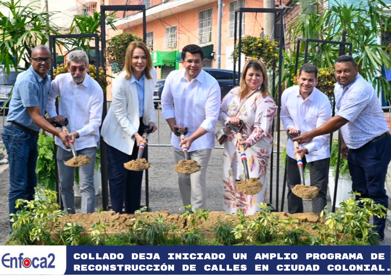 Collado deja iniciado un amplio programa de reconstrucción de calles en Ciudad Colonial.