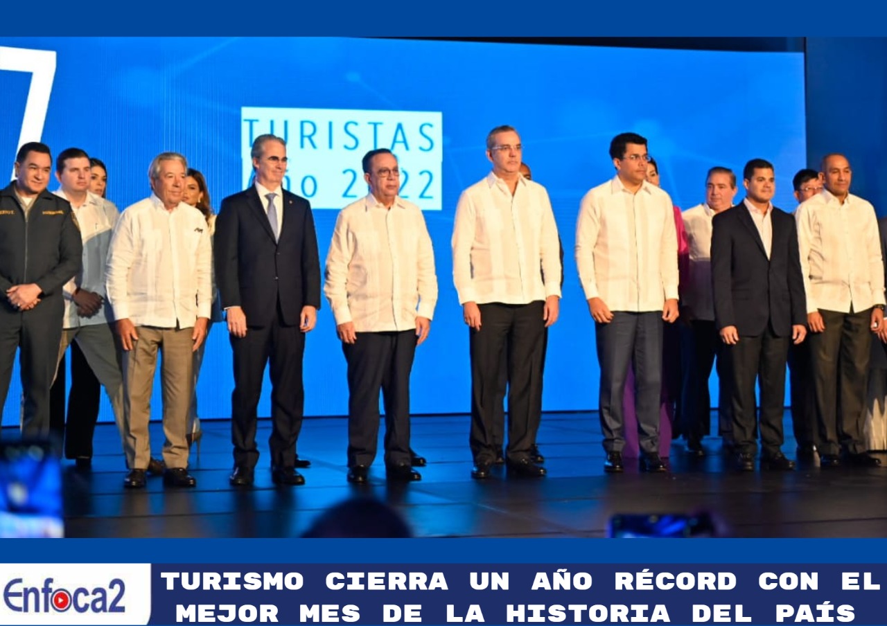 Turismo cierra un año récord con el mejor mes de la historia del país y más de 7 millones de turistas en 2022.