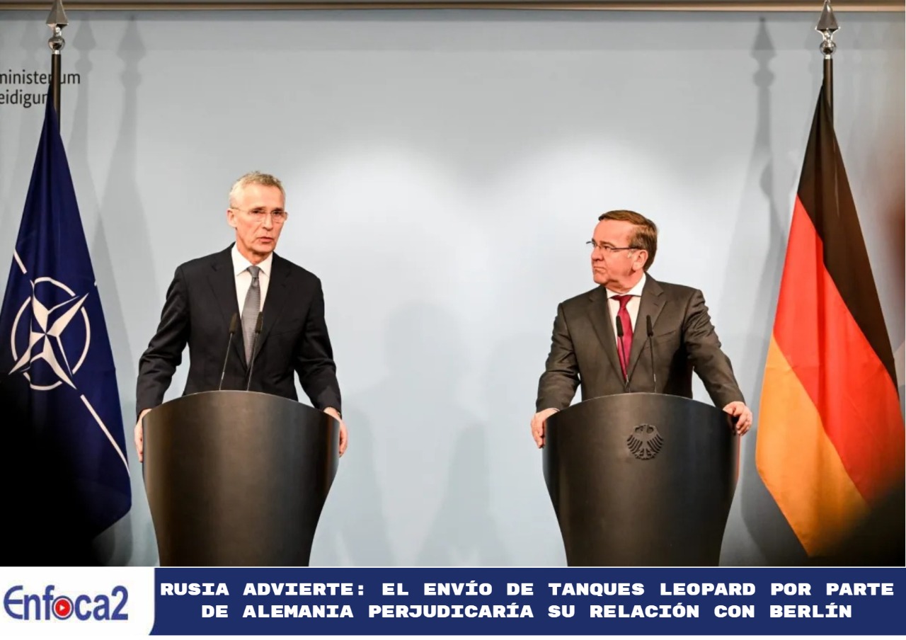 Rusia advierte: el envío de tanques Leopard por parte de Alemania perjudicaría su relación con Berlín