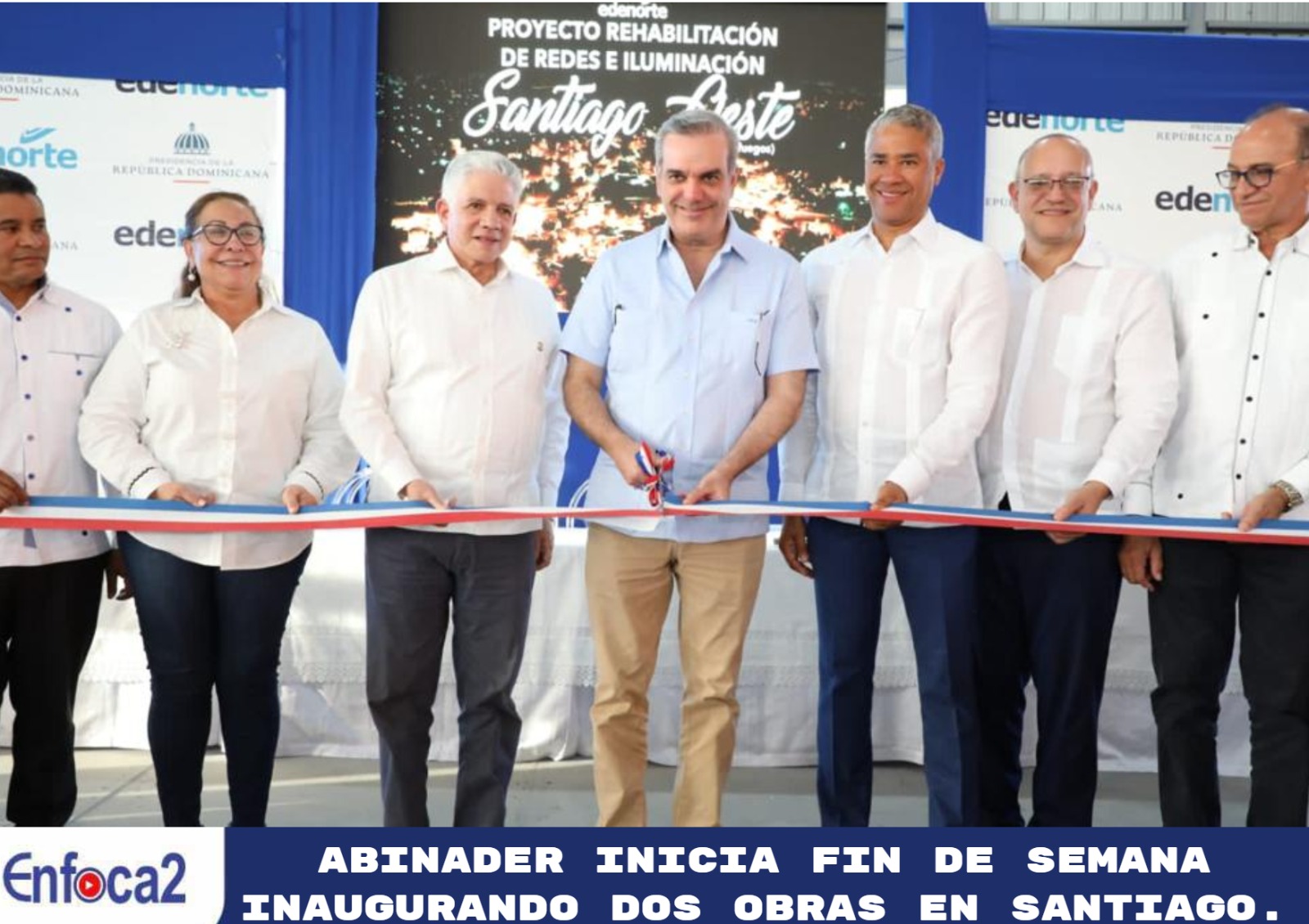 Abinader inicia fin de semana inaugurando dos obras en Santiago.