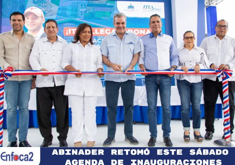 Abinader retomó este sábado agenda de inauguraciones