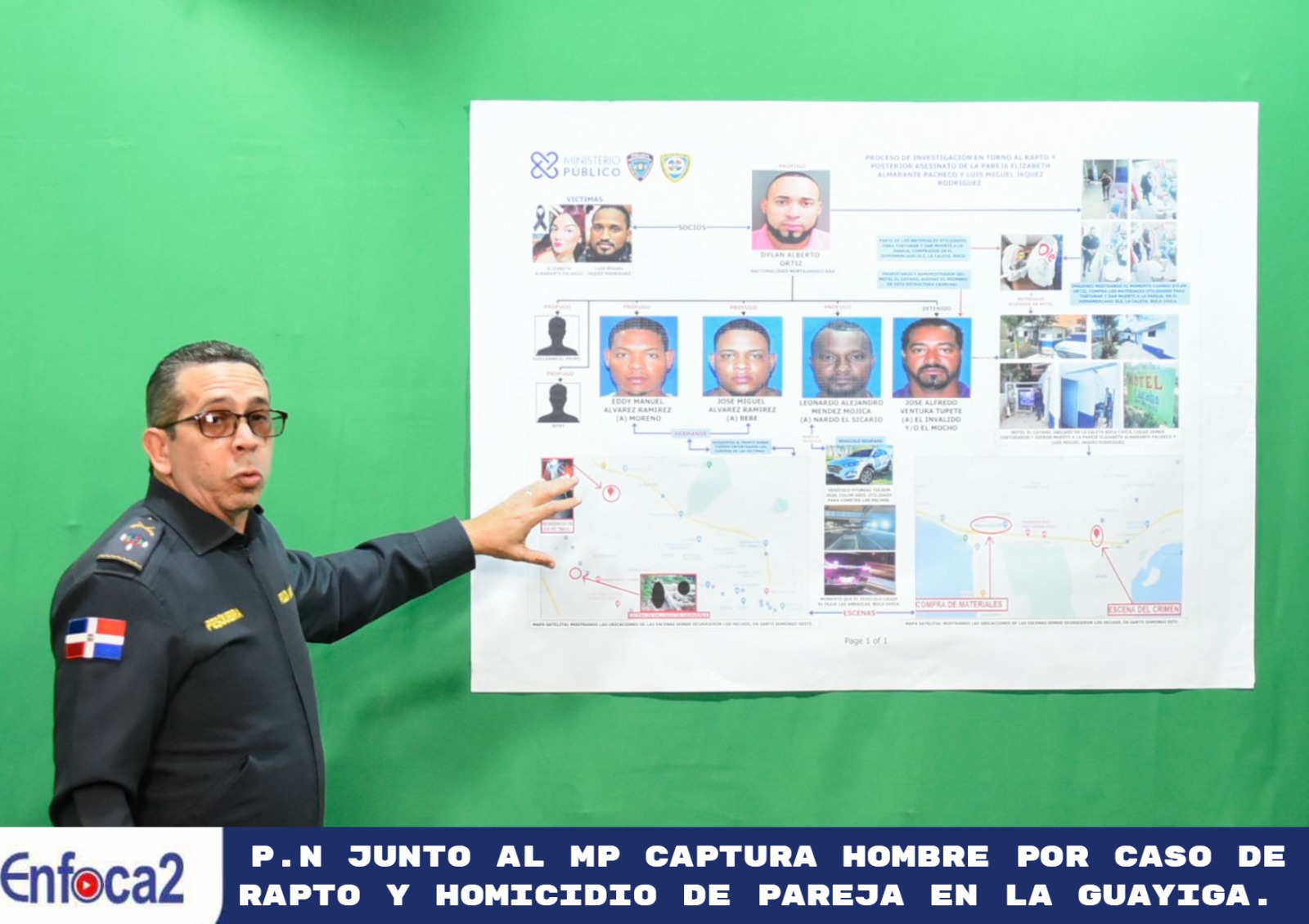 P.N junto al MP captura hombre por caso de rapto y homicidio de pareja en La Guayiga.