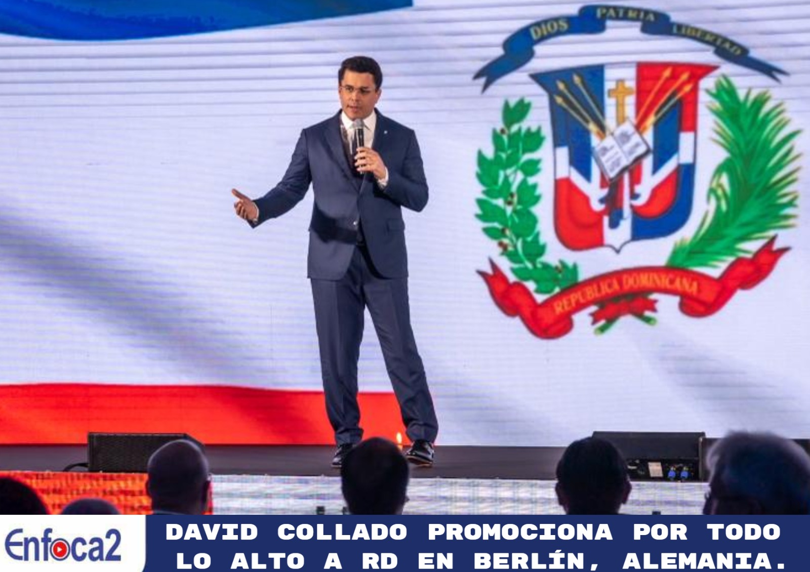 David Collado promociona por todo lo alto a RD en Berlín, Alemania.