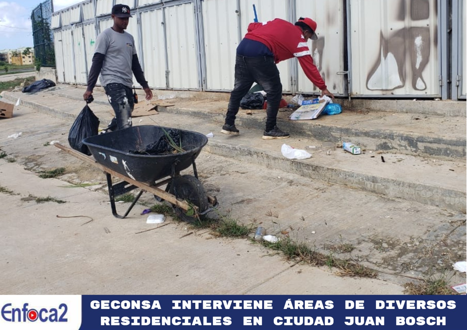 GECONSA interviene áreas de diversos residenciales en Ciudad Juan Bosch