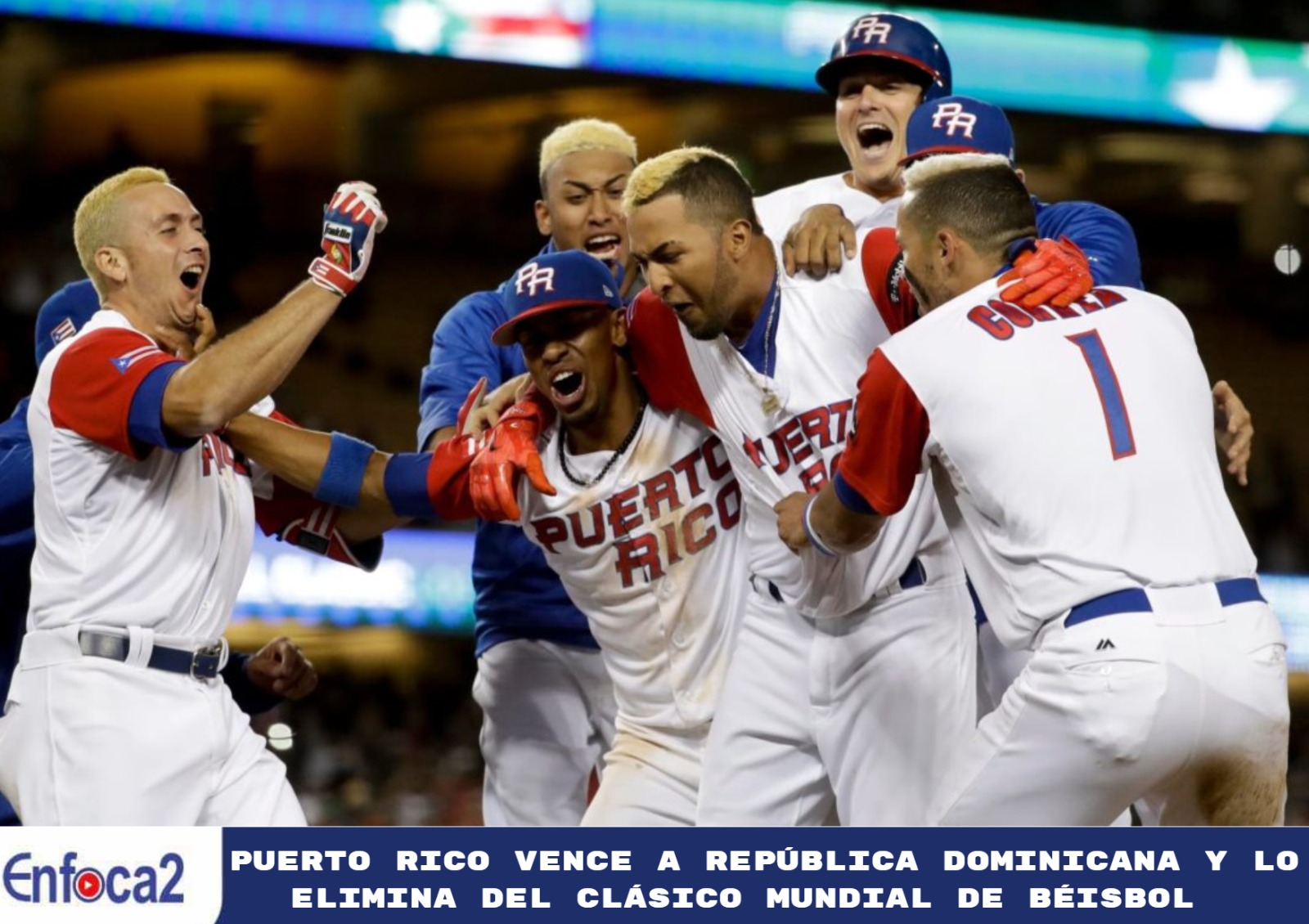 Puerto Rico vence a República Dominicana y lo elimina del Clásico Mundial de Béisbol