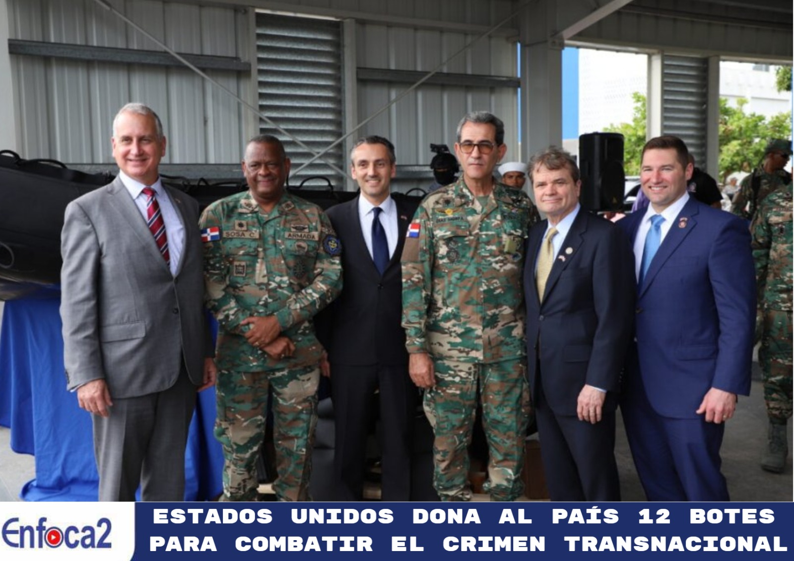 Estados Unidos dona al país 12 botes para combatir el crimen transnacional