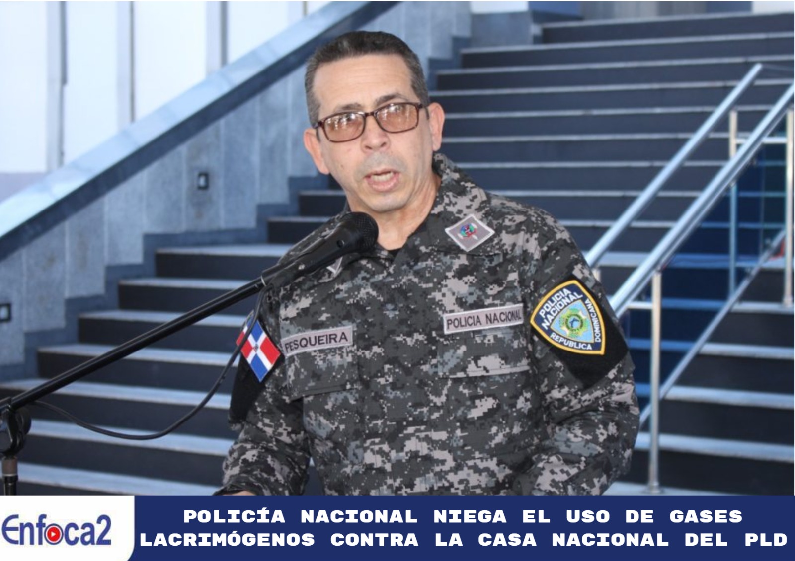 Policía Nacional niega el uso de gases lacrimógenos contra la Casa Nacional del PLD