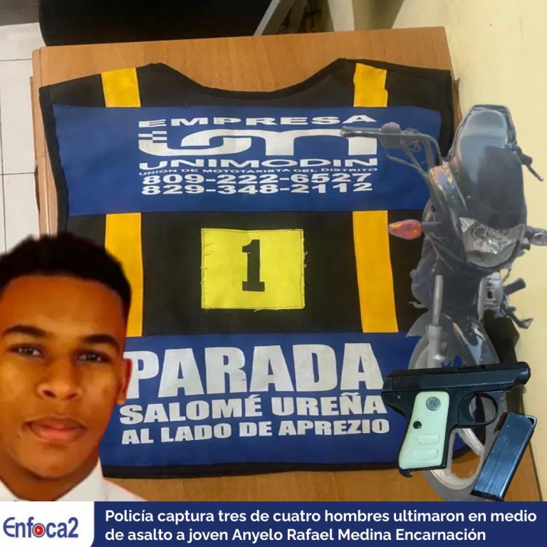 Policía captura tres de cuatro hombres ultimaron en medio de asalto a joven Anyelo.