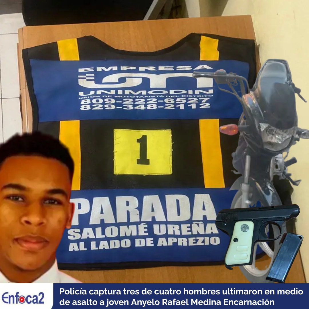 Policía captura tres de cuatro hombres ultimaron en medio de asalto a joven Anyelo.