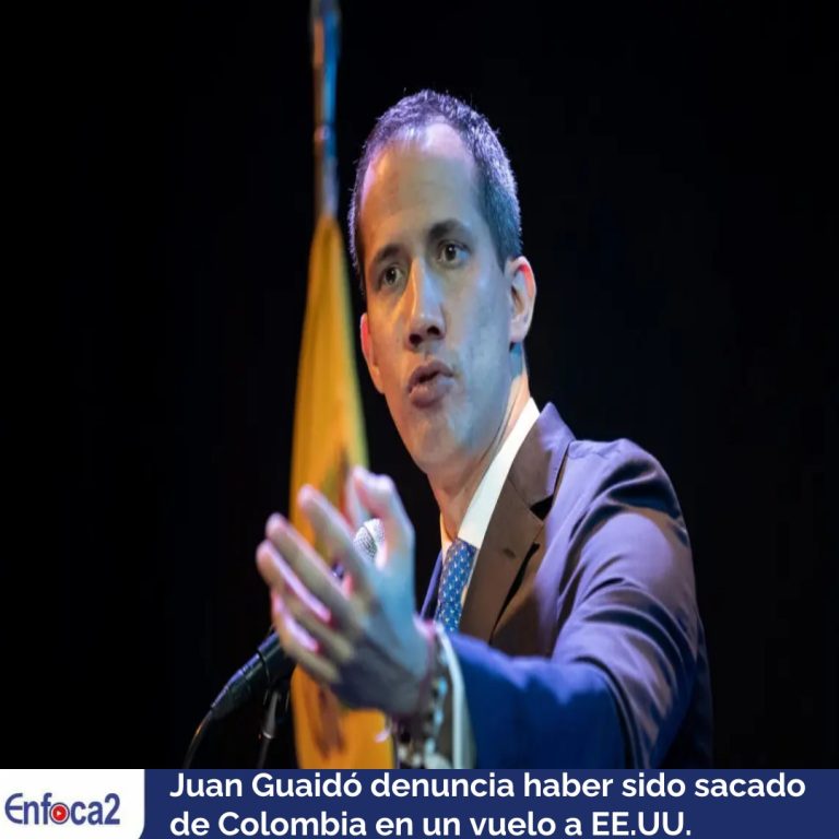 Juan Guaidó denuncia haber sido sacado de Colombia en un vuelo a EE.UU.