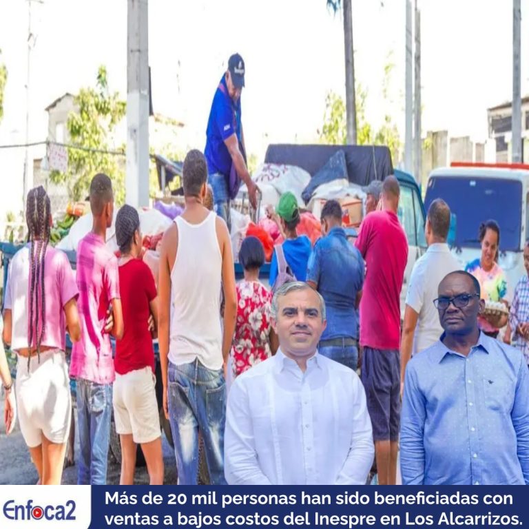 Más de 20 mil personas han sido beneficiadas con ventas a bajos costos del Inespre en Los Alcarrizos.