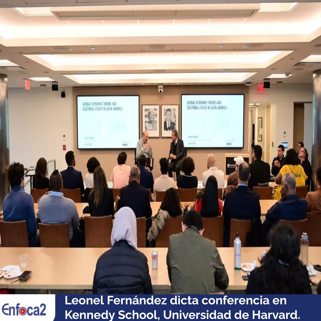 Leonel Fernández dicta conferencia en Kennedy School, Universidad de Harvard.