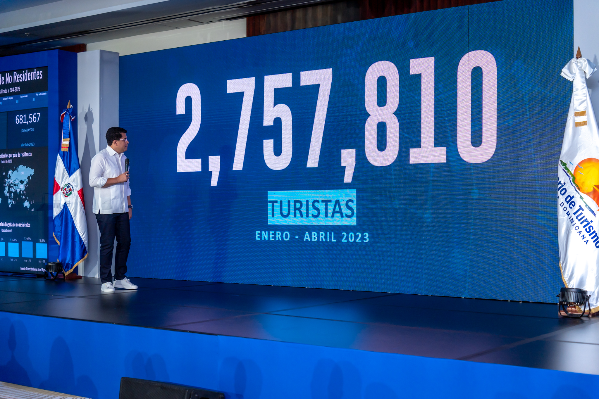 David Collado informa que han llegado 3.8 millones de visitantes en solo 4 meses.