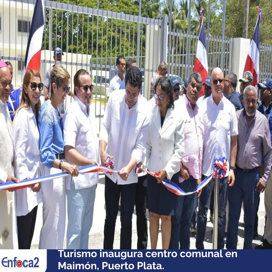 Turismo inaugura centro comunal en Maimón, Puerto Plata.