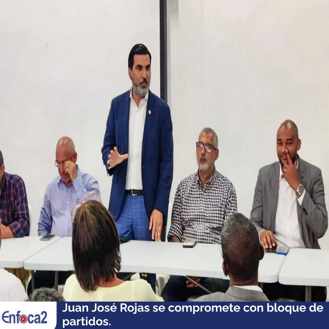 Juan José Rojas se compromete con bloque de partidos.