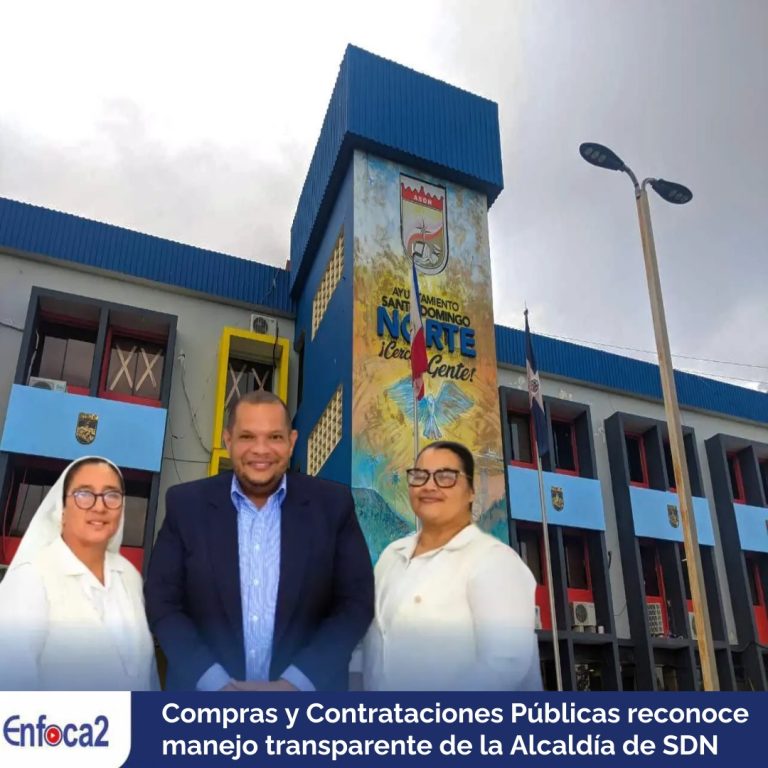 Compras y Contrataciones Públicas reconoce manejo transparente de la Alcaldía de SDN.