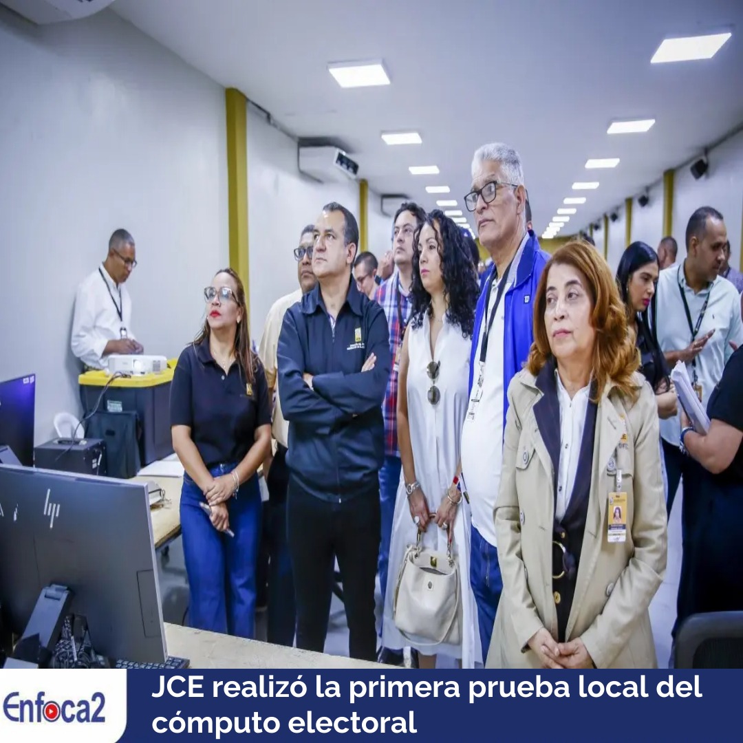 JCE realizó la primera prueba local del cómputo electoral