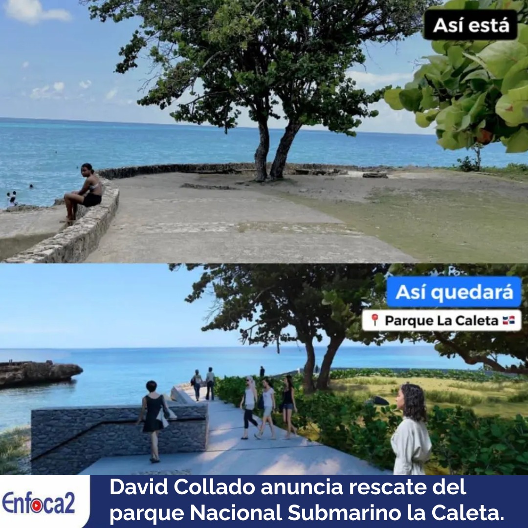 David Collado anuncia rescate del parque Nacional Submarino la Caleta.
