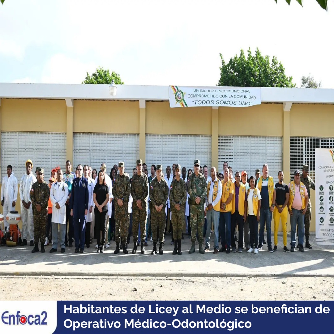 Habitantes de Licey al Medio se benefician de Operativo Médico-Odontológico