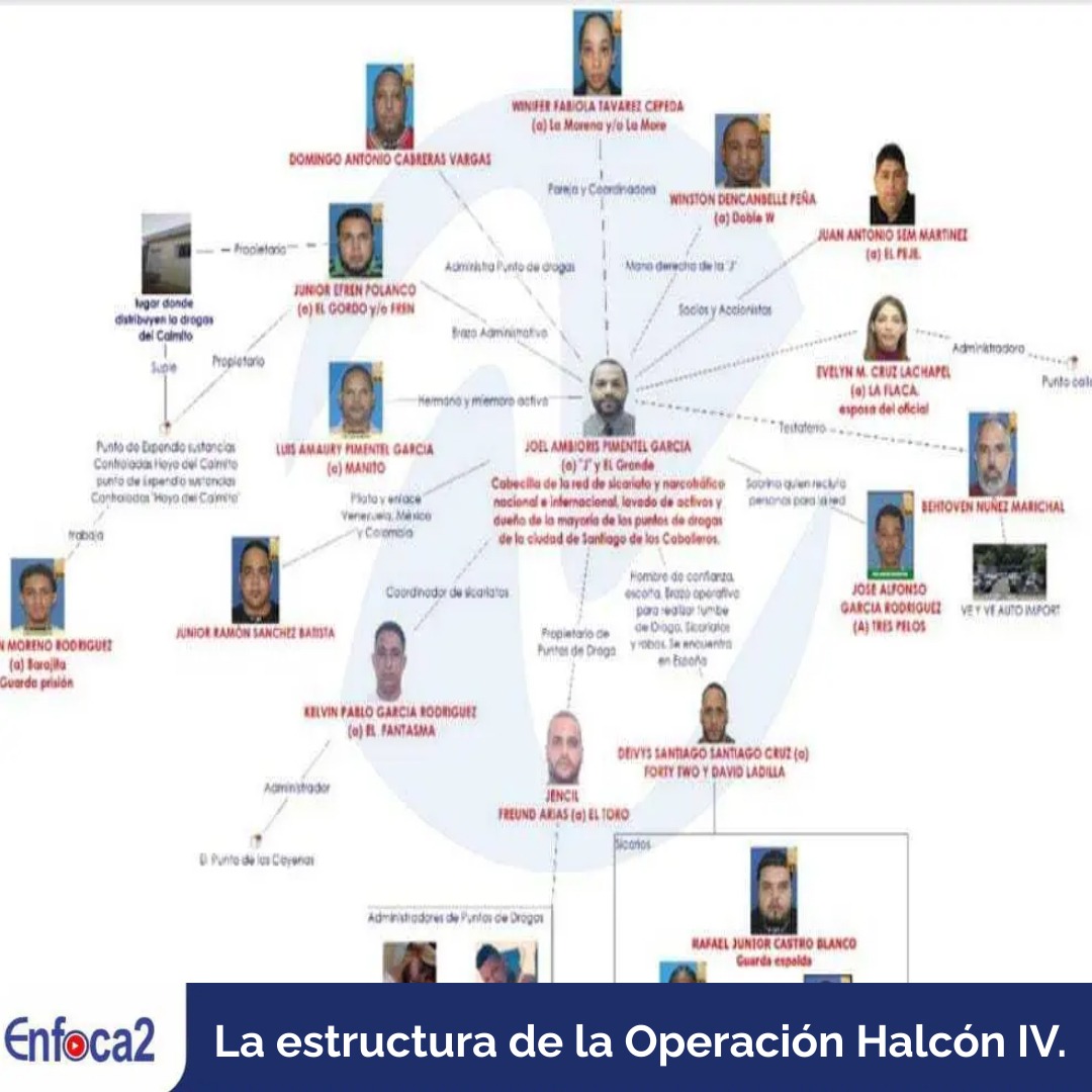 La estructura de la Operación Halcón IV.