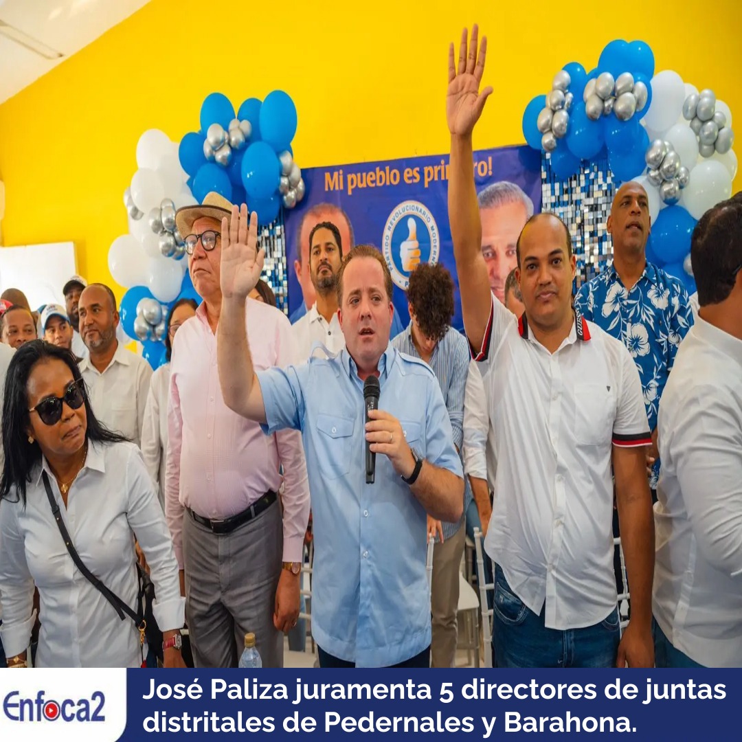 José Paliza juramenta 5 directores de juntas distritales de Pedernales y Barahona.