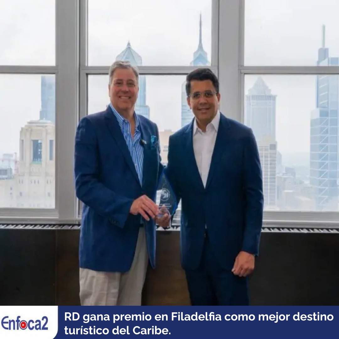 RD gana premio en Filadelfia como mejor destino turístico del Caribe.