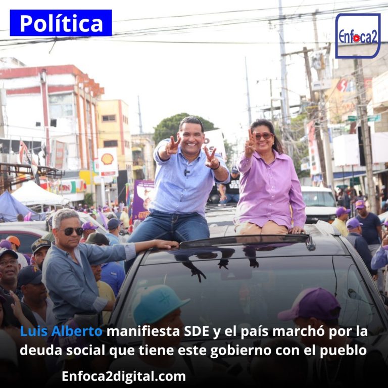 Luis Alberto manifiesta SDE y el país marchó por la deuda social que tiene este gobierno con el pueblo