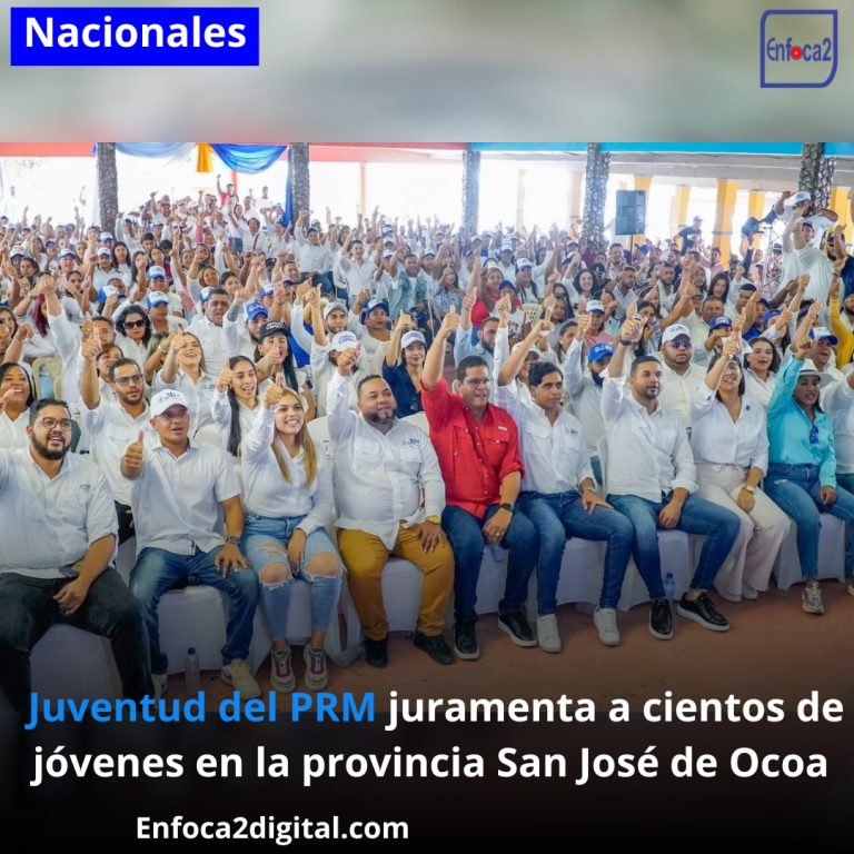 Juventud del PRM juramenta a cientos de jóvenes en la provincia San José de Ocoa