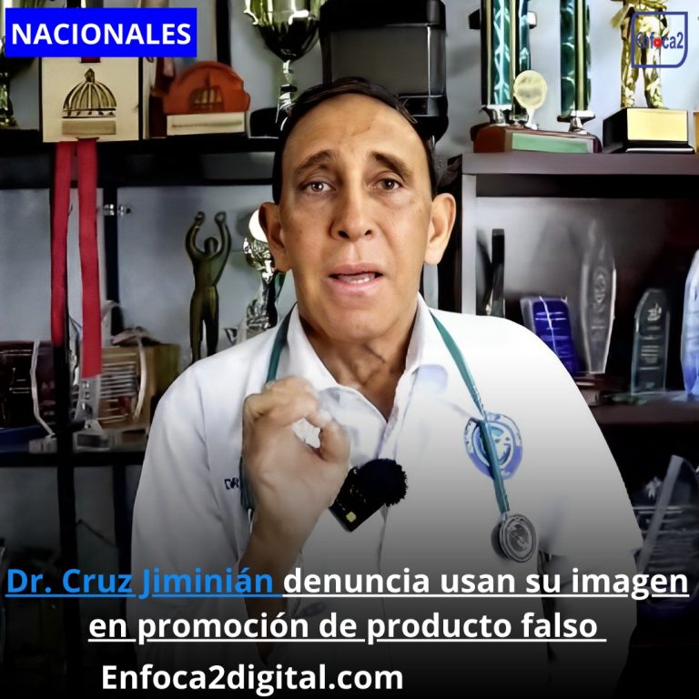 Dr. Cruz Jiminián denuncia usan su imagen en promoción de producto falso
