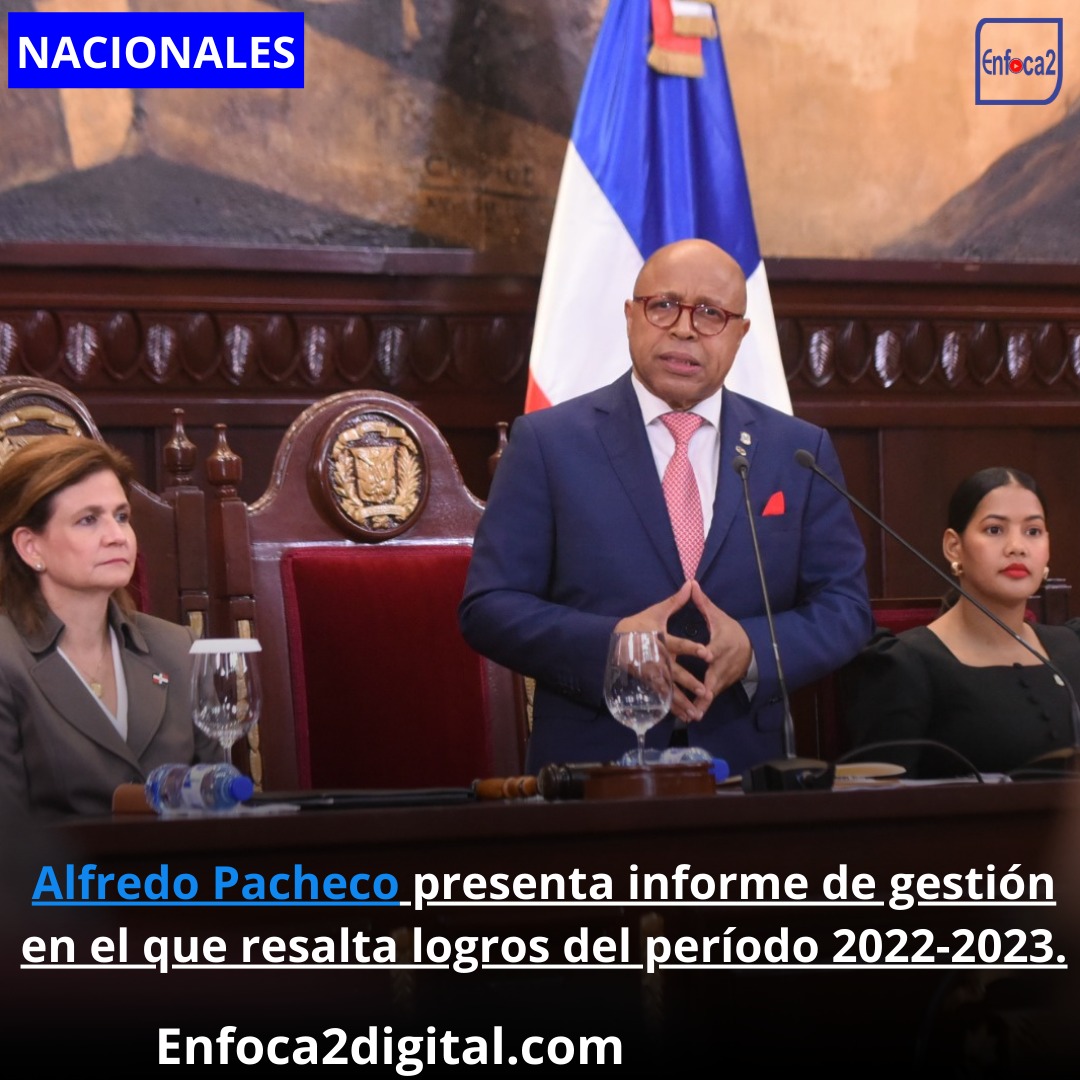 Alfredo Pacheco presenta informe de gestión en el que resalta logros del período 2022-2023.