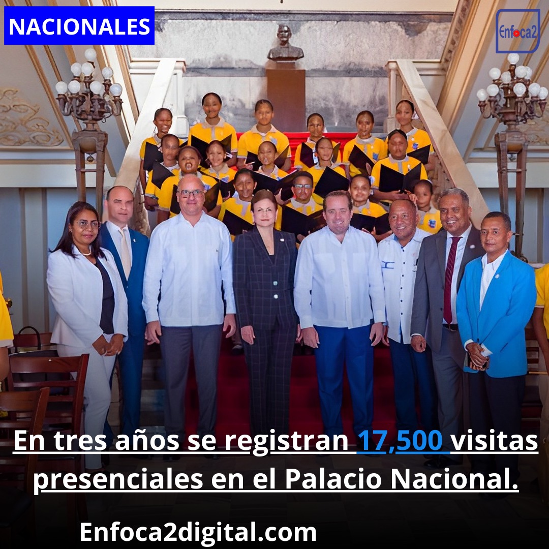 En tres años se registran 17,500 visitas presenciales en el Palacio Nacional.