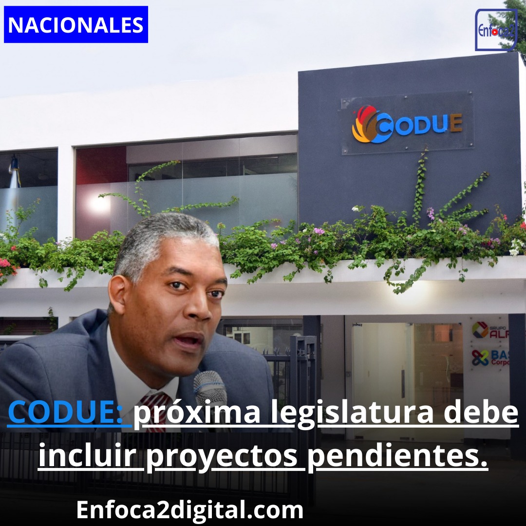 CODUE: próxima legislatura debe incluir proyectos pendientes.