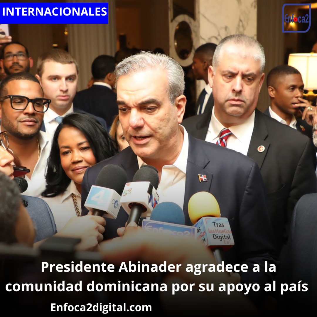 Presidente Abinader agradece a la comunidad dominicana por su apoyo al país