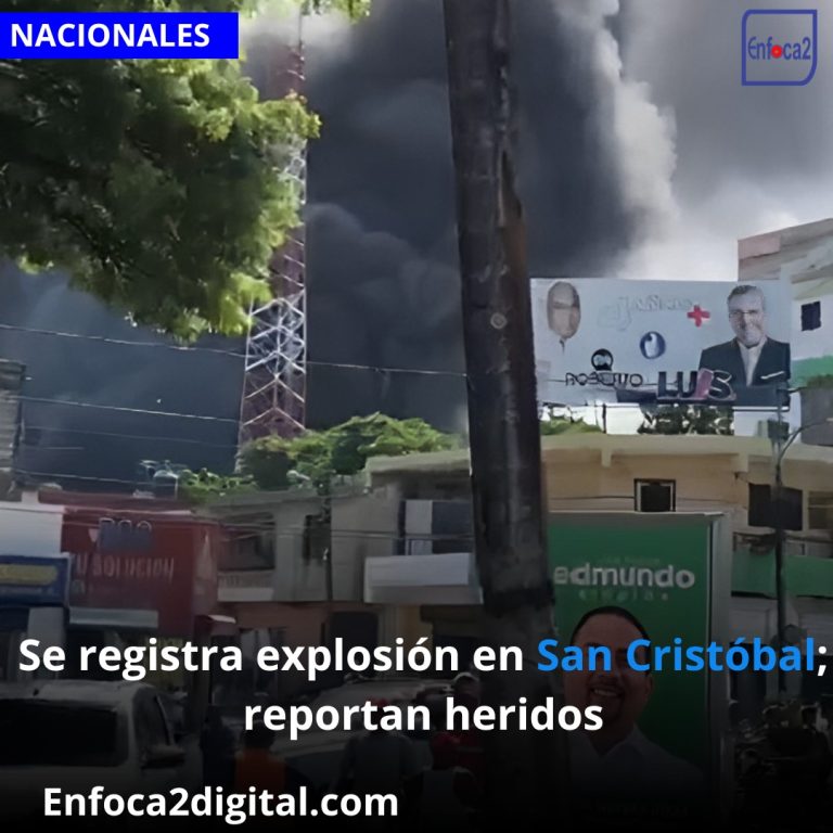 Se registra explosión en San Cristóbal; reportan heridos.