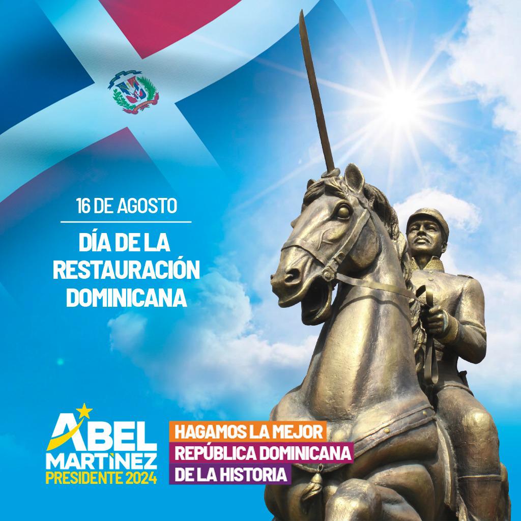 Abel destaca determinación del pueblo dominicano por restaurar la Patria.
