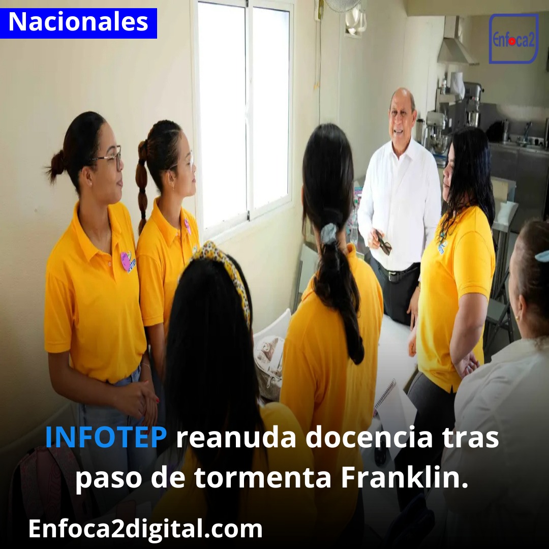 INFOTEP reanuda docencia tras paso de tormenta Franklin.