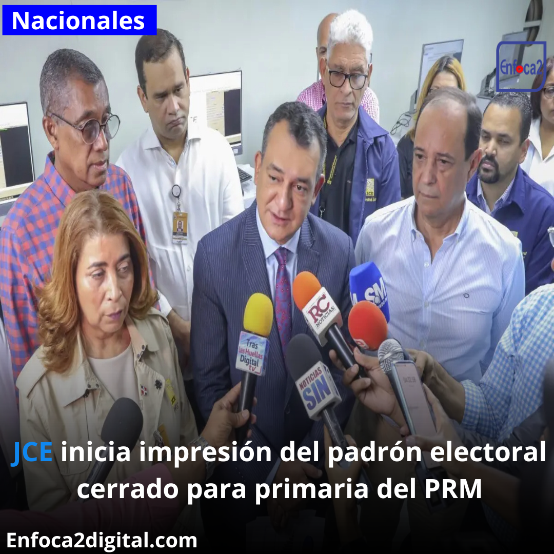 JCE inicia impresión del padrón electoral cerrado para primaria del PRM