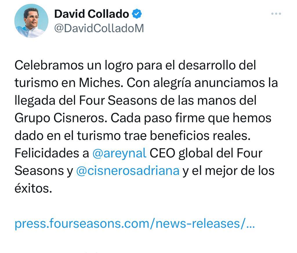 Todos los Dominicanos Celebramos otro gran logro para el Turismo en RD