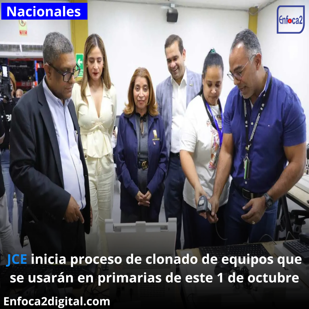 JCE inicia proceso de clonado de equipos que se usarán en primarias de este 1 de octubre