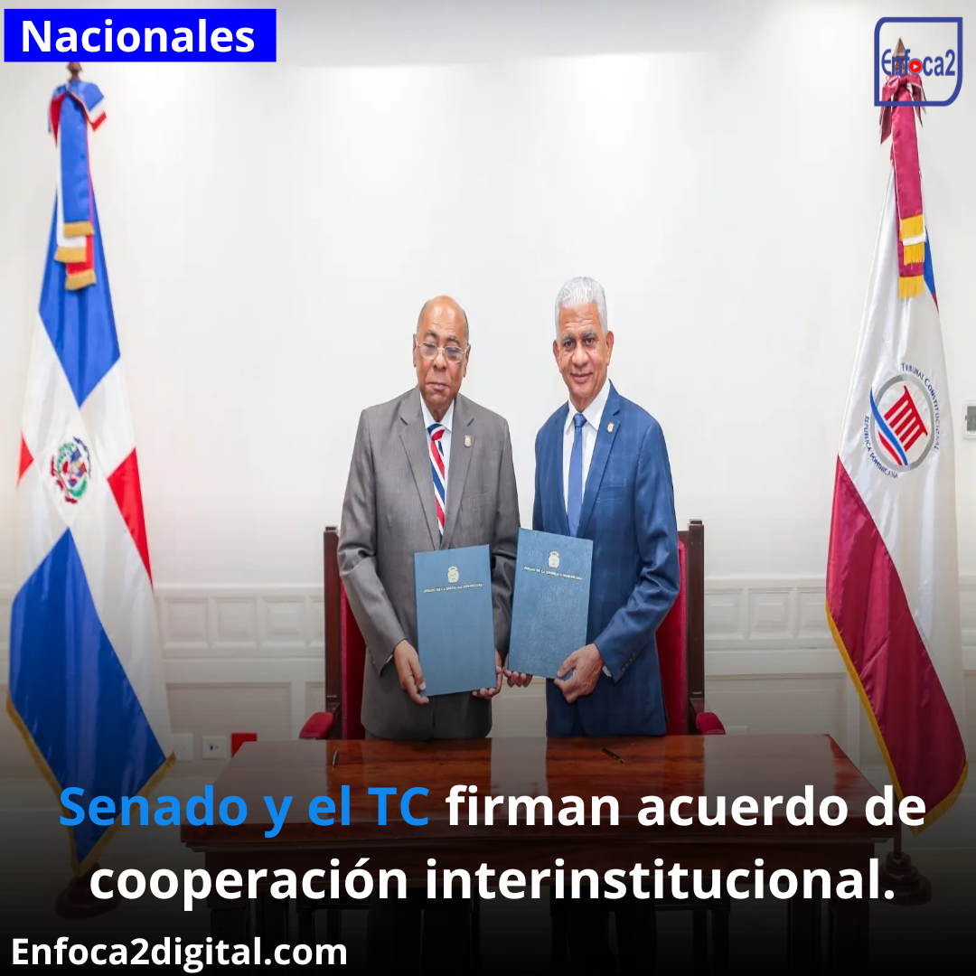 Senado y el TC firman acuerdo de cooperación interinstitucional.