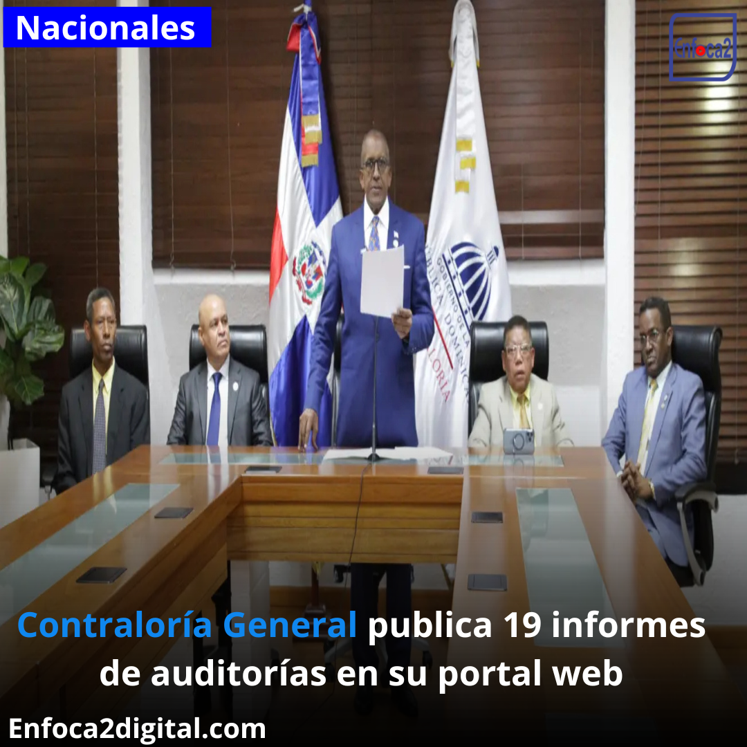 Contraloría General publica 19 informes de auditorías en su portal web