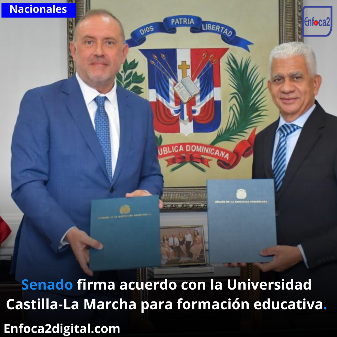 Senado firma acuerdo con la Universidad Castilla-La Marcha para formación educativa.