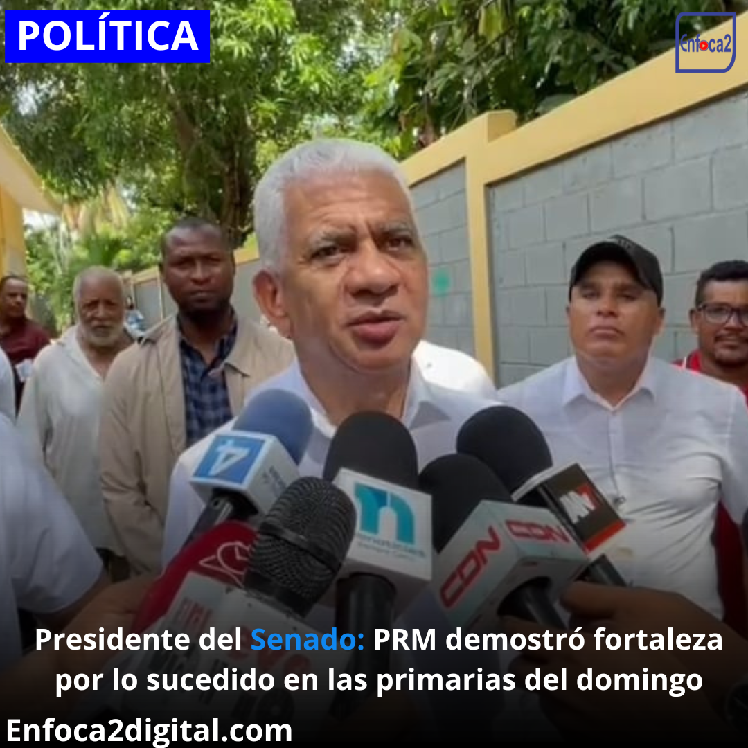 Presidente del Senado: PRM demostró fortaleza por lo sucedido en las primarias del domingo