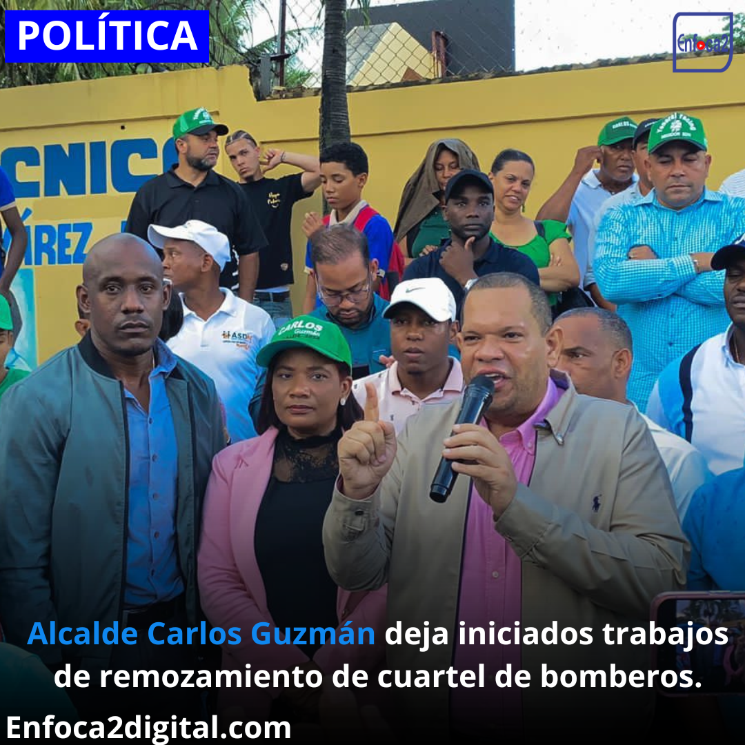 Alcalde Carlos Guzmán deja iniciados trabajos de remozamiento de cuartel de bomberos.