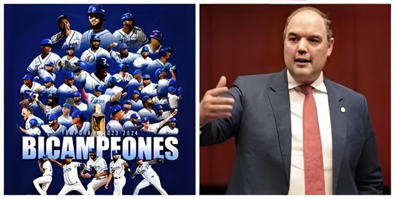 Senador José del Castillo felicita a los Tigres del Licey por su corona 24