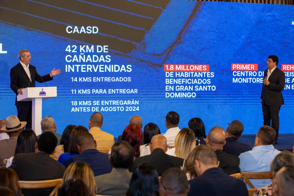 Abinader aumentó la inversión para solucionar el abastecimiento de agua en un 85%.