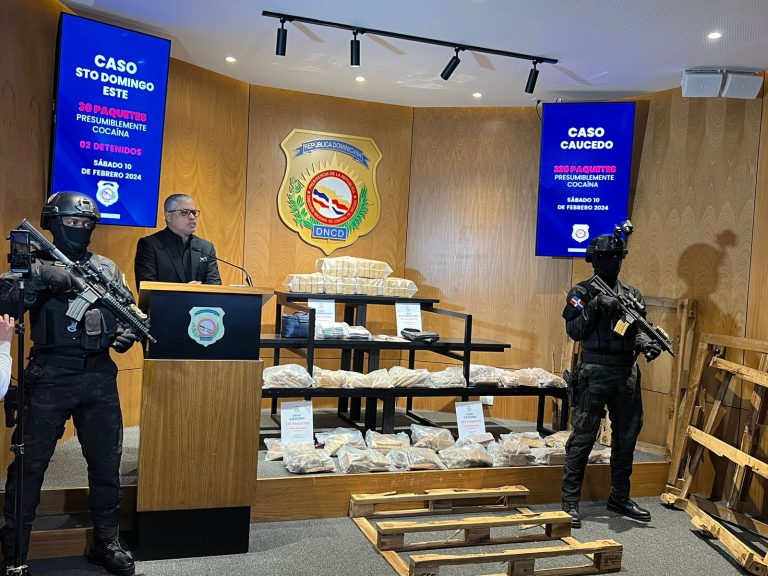 OCUPAN EN PUERTO CAUCEDO 225 PAQUETES PRESUMIBLEMENTE COCAÍNA CAMUFLADOS EN PALETAS DE MADERA.